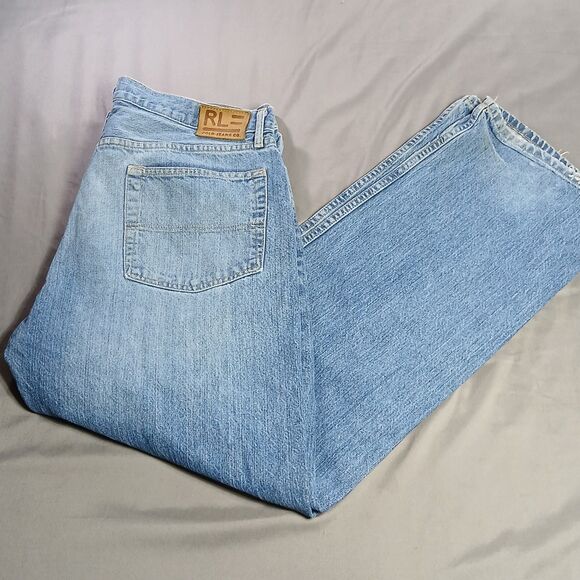 Ralph Lauren Other - Polo Ralph Lauren Jeans Mens 36x32 Blue Distressed Preppy 90s Vtg Denim Woodrow